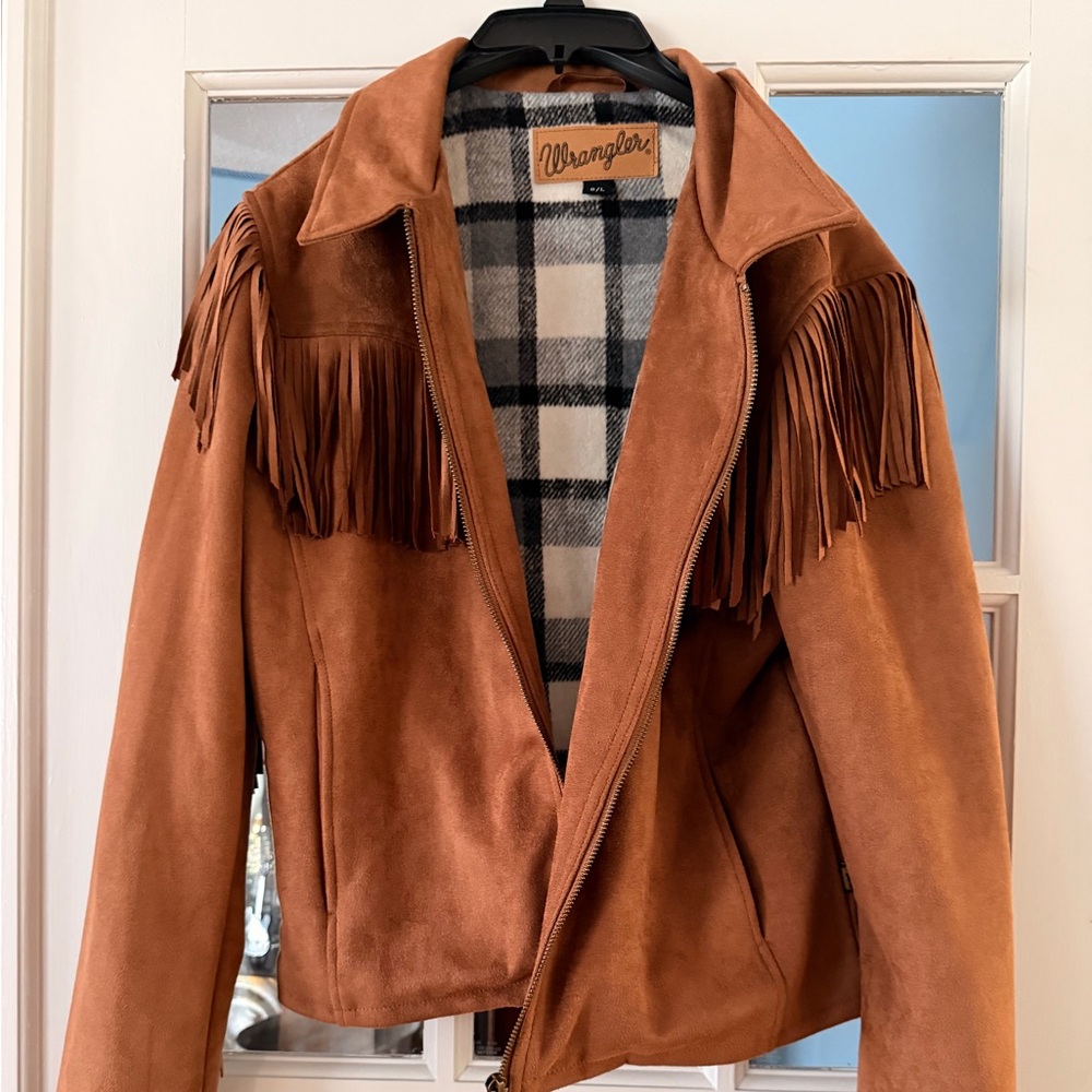 Wrangler suede fringe jacket